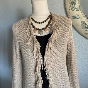 Fun and Fringy Cardigan Sweater